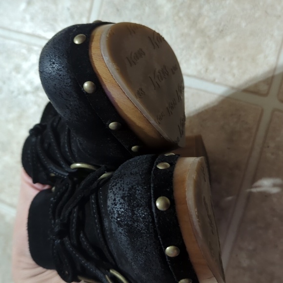 Korks Women' s Woodley Mules Black Suede sz 6 - Picture 7 of 10